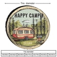 thumbnail image 2 of Happy Camper Life Is Good Camping Spare Tire Cover Travel Trailer Camping Wheel Protectors Weatherproof Wheel Covers for Camper Travel Trailer SUV Truck 12 Inch, 2 of 8