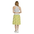 thumbnail image 5 of Women's Sunflower Botanical Foliage Bloom A-line Printed Skirt Casual Wear, L, Green Brown Yellow, by Ambesonne, 5 of 6
