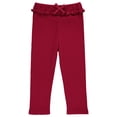 thumbnail image 5 of Cudlie 5-Pack Toddler Girls' Jogger Pants, Active Fashion Sweatpants -Soft Cotton Blend, Ruffle Waist, Sizes 3M–4T, 5 of 6