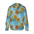 thumbnail image 2 of Picia Sunflowers Women's Men's UPF 50+ Sun Protection Hoodie Shirt Long Sleeve SPF Fishing Outdoor UV Hiking Lightweight Shirts-, 2 of 9