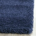 thumbnail image 3 of SAFAVIEH Milan Harlow Solid Plush Shag Area Rug, Navy, 9' x 9' Square, 3 of 12