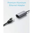 thumbnail image 2 of Anker USB C 3.0 to Ethernet Adapter, Portable 1-Gigabit Network Hub, 2 of 7