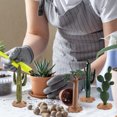 thumbnail image 1 of TIMIFIS Doll Figure Simulation Green Planting Cactus Tree Tropical Tree Decoration Props 4Pc Garden Decor, 1 of 8