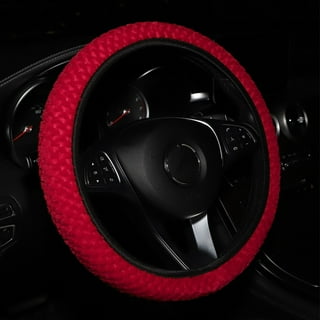 Red Steering Wheel Cover for Women, Cute Deer Universal Steering Wheel  Covers Soft Smooth and Easy to Grip Neoprene Red Car Accessories Decor  14.5-15