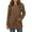 Coffee, variant on Women's Lightweight Patchwork Crewneck Long Sleeve Sweater with Pockets – Soft Comfy Casual Tunic Top for Autumn
