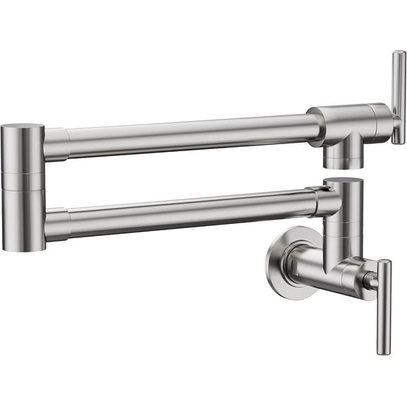 Pot Filler Faucet Brushed Nickel Commercial Wall Mount Stove Faucet Wall Mount Pot Filler Facuet