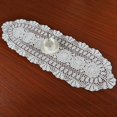 thumbnail image 6 of Vintage Crocheted Table Runner Lace Cloth Tablecloth Oval 30x80cm Cover Decor, 6 of 8