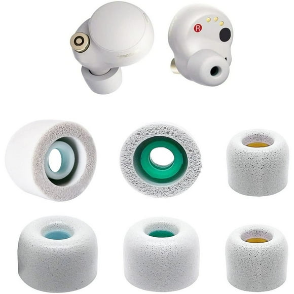 ComfortFit Memory Foam Ear Tips for Sony WF 1000XM5 and XM4 Earbuds