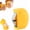 Yellow, variant on Egg Shell Opener Stainless Steel Egg Cracker Tool, Multifunctional Egg Separator for Raw & Hard-Boiled Eggs, Handheld Kitchen Gadget for Easy Peeling and Clean Cracking