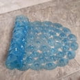 thumbnail image 6 of Morning View Bath Shower Tub Mat, 27x15, Washable, BPA, Latex, Phthalate Free, Bathtub Mats with Suction Cups, XL Size Bathroom Mats with Shell Pattens, Blue, 6 of 7