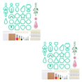thumbnail image 2 of Speravity Juego de moldes para pendientes de arcilla polimérica, accesorios universales para hacer pendientes, diferentes formas, joyería hecha Type2 NO2, 2 of 6