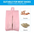 thumbnail image 4 of Uxcell Waterproof Shoes Bags, Travel Storage Bag Shoes Organizer with Zipper, 2 Pack Pink, 4 of 6