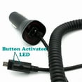 thumbnail image 3 of Car Charger with USB-C Adapter Power Adapter for Samsung Galaxy S25/Edge/Plus/Ultra - Type-C DC Socket Extra USB Port Coiled Cable LED Light, 3 of 4