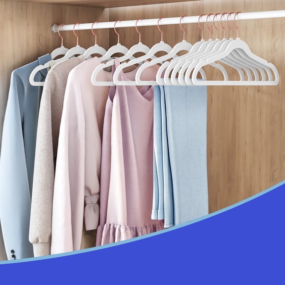 Velvet Hangers 50 Pack, Clothes Hangers, Non-Slip Hangers with Swivel Hooks, Slim Space-Saving Hangers, Velvet Hangers for Closet, Heavy-Duty Hangers