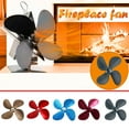 thumbnail image 3 of Apmemiss Clearance Heat Powered Wood Stove Fan for Wood/Log Burner/Fireplace/Heater, Non Electric, Quiet, Eco Friendly Black Stove Fans, Circulating Warm Air Saving Fuel, 4 Blades Upgrade Design, 3 of 3