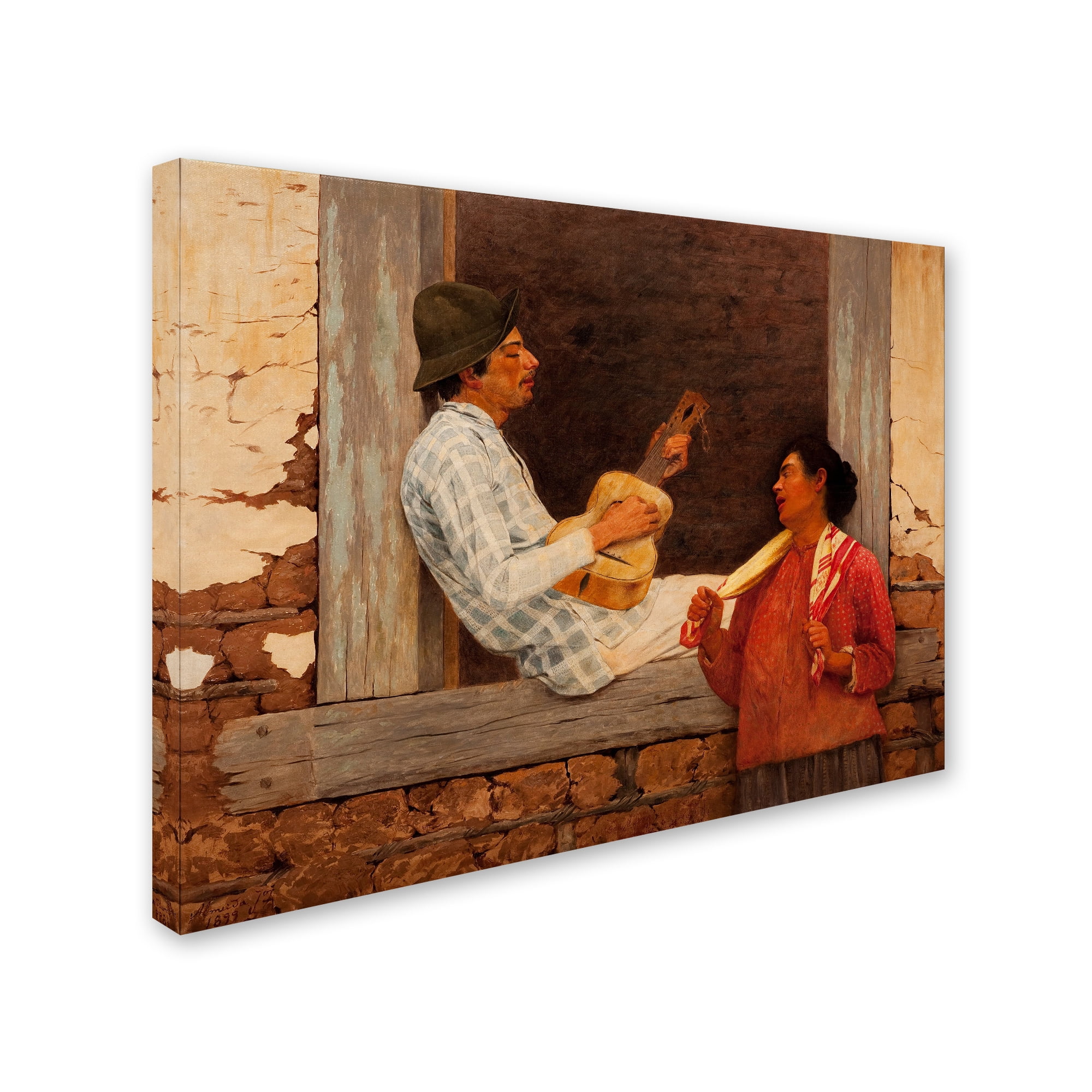 Almeida Junior 'The Guitar Player' Canvas Art
