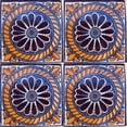 thumbnail image 2 of 6x6 Lazo Talavera Mexican Tile, Set of 4 pcs, 2 of 3