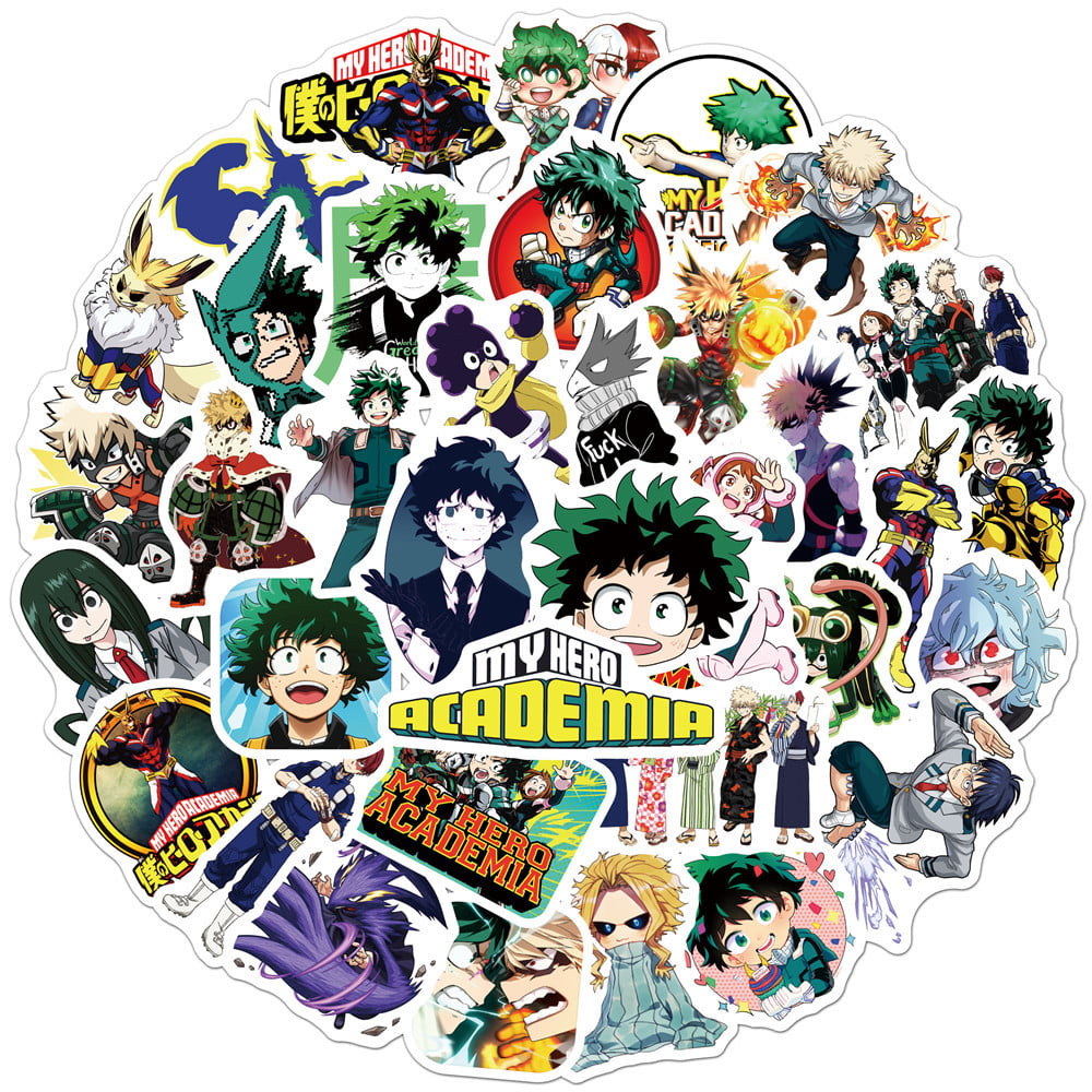 100pc Deku My Hero Academia Character Laptop PS4 PC XBOX Decal Stickers Pack 