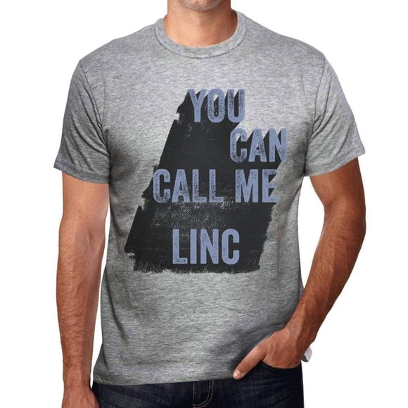 Men's Graphic T-Shirt You Can Call Me Linc Eco-Friendly Limited Edition Short Sleeve Tee-Shirt Vintage Birthday Gift Novelty