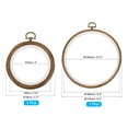 thumbnail image 2 of Uxcell 3.5" 6" Rubber Round Embroidery Hoop Frame Cross-Stitch Ring, 2in1 Set, 2 of 5