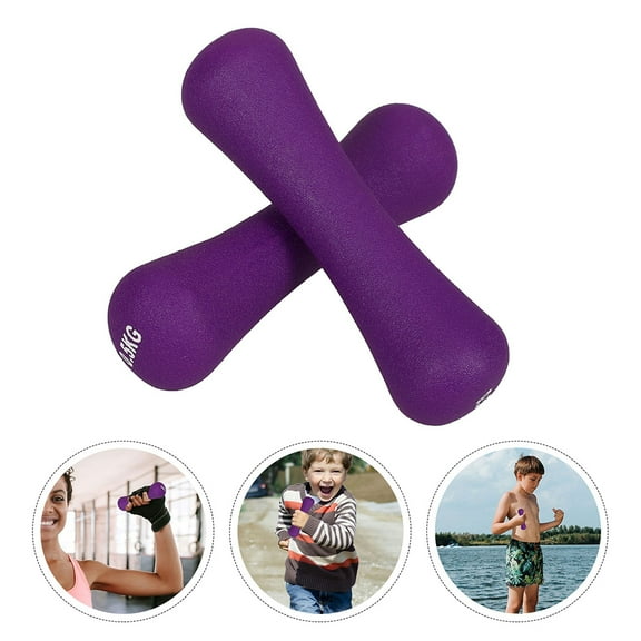 HOMEMAXS 2pcs Dumbbell Plastic Dumbbells Morning Exercise Barbell Kids Training Hand Weight