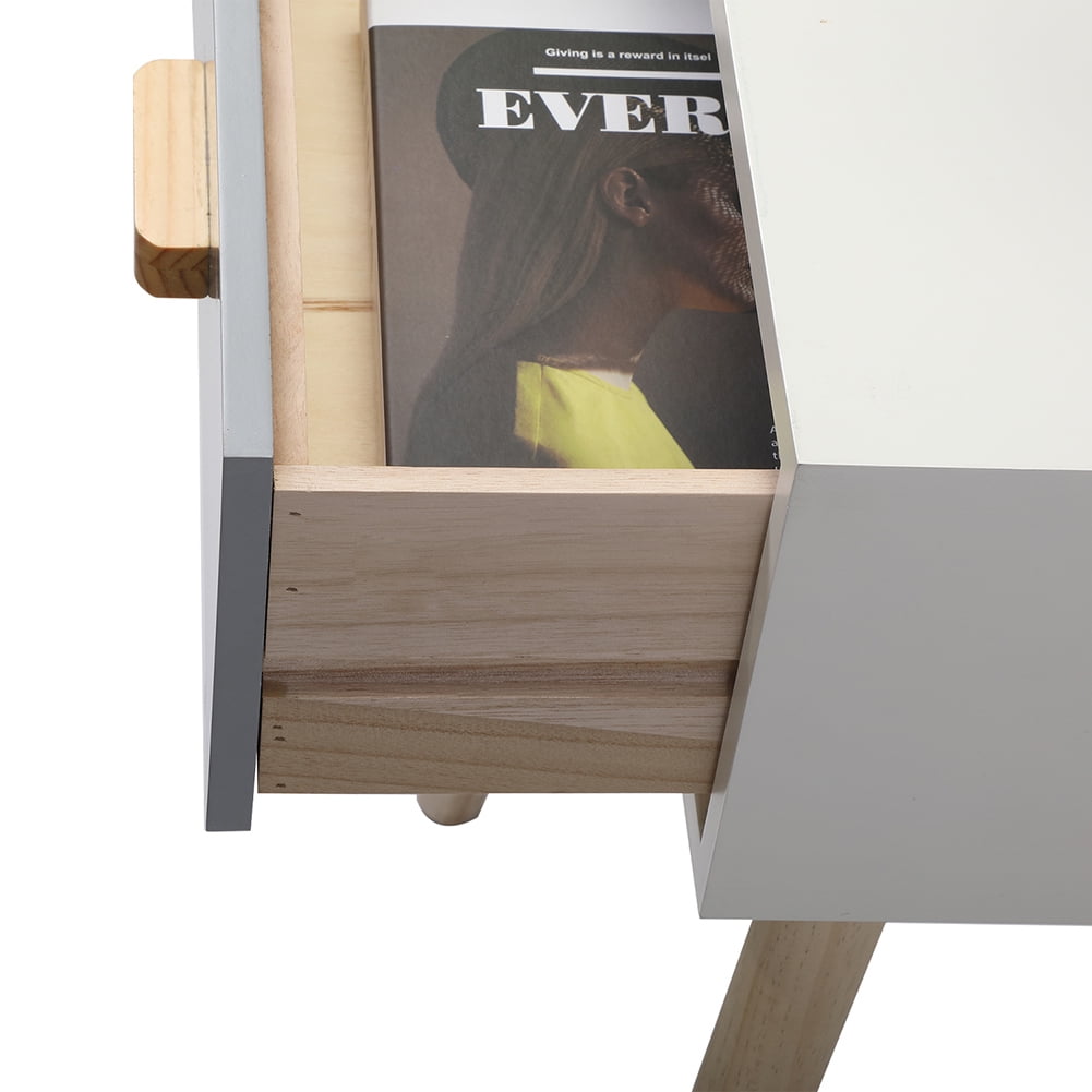 Kadyn Set of 2 Bedside Cupboard, Wooden Bedside Table, End Table for Living Room, Bedroom and Office, Dusty Blue+White Kadyn Set of 2 Bedside Cupboard, Wooden Bedside Table, End Table for Living Room, Bedroom and Office, Dusty Blue+White