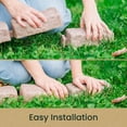thumbnail image 3 of Beuta DIY No Dig Faux Stone Landscape Edging Start Brick - This Functional Start Brick Begins Your Landscaping Project (1 Pc. Greystone) Designed to Connect to Other Beuta Bricks., 3 of 4