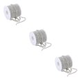 thumbnail image 3 of relayinert Elegant Crystal 10 Yard Rhinestone Close Chain Clear Trim Sewing Craft Silver 10m 3Set, 3 of 6