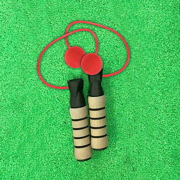 COMPUKAS Red Cordless Ball Jump Rope Accessories Durable Eva for Fitness