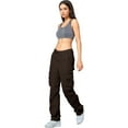 thumbnail image 2 of Matchstick Women's Loose Casual Cargo Pants with 8 Pockets, 2 of 8
