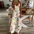thumbnail image 3 of Flamingo Pattern Sleeveless Dress Woman Fashion Long Dresses Women's Summer Suit Dress Summer 2025 Women, 3 of 7