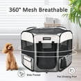 thumbnail image 3 of GOOPAWS Soft-Sided Dog & Cat Playpen, Light Grey, 61-in, 3 of 5