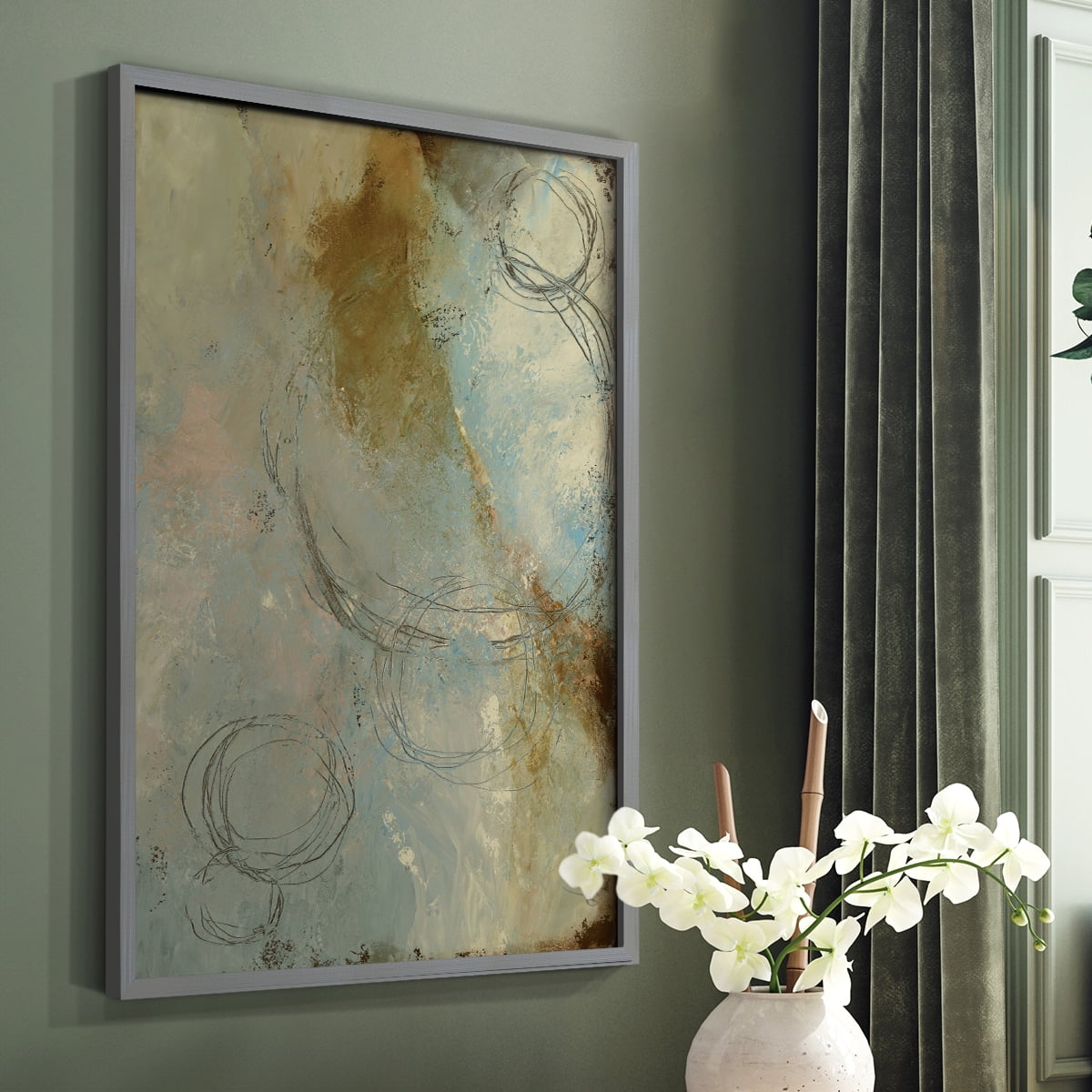Zen Path I Framed Print - Solid Wood in Single Picture Frame Solid Wood 2 Framed Print