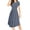 A Short-Dot Light Blue, variant on Women's Maxi Dresses Plus Size Summer Sleeveless Casual Sundress Short Dress With Pockets,Flora Blue L