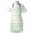 thumbnail image 3 of Green Apron Polka Dots Rounds on Green Blue Tones Geometric Retro Image, Unisex Kitchen Bib Apron with Adjustable Neck for Cooking Baking Gardening, Fern Green Pistachio Green and Mint, by Ambesonne, 3 of 3
