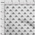thumbnail image 2 of oneOone Cotton Cambric Gray Fabric Kids Cowboy Hat Sewing Material Print Fabric By The Yard 42 Inch Wide, 2 of 4