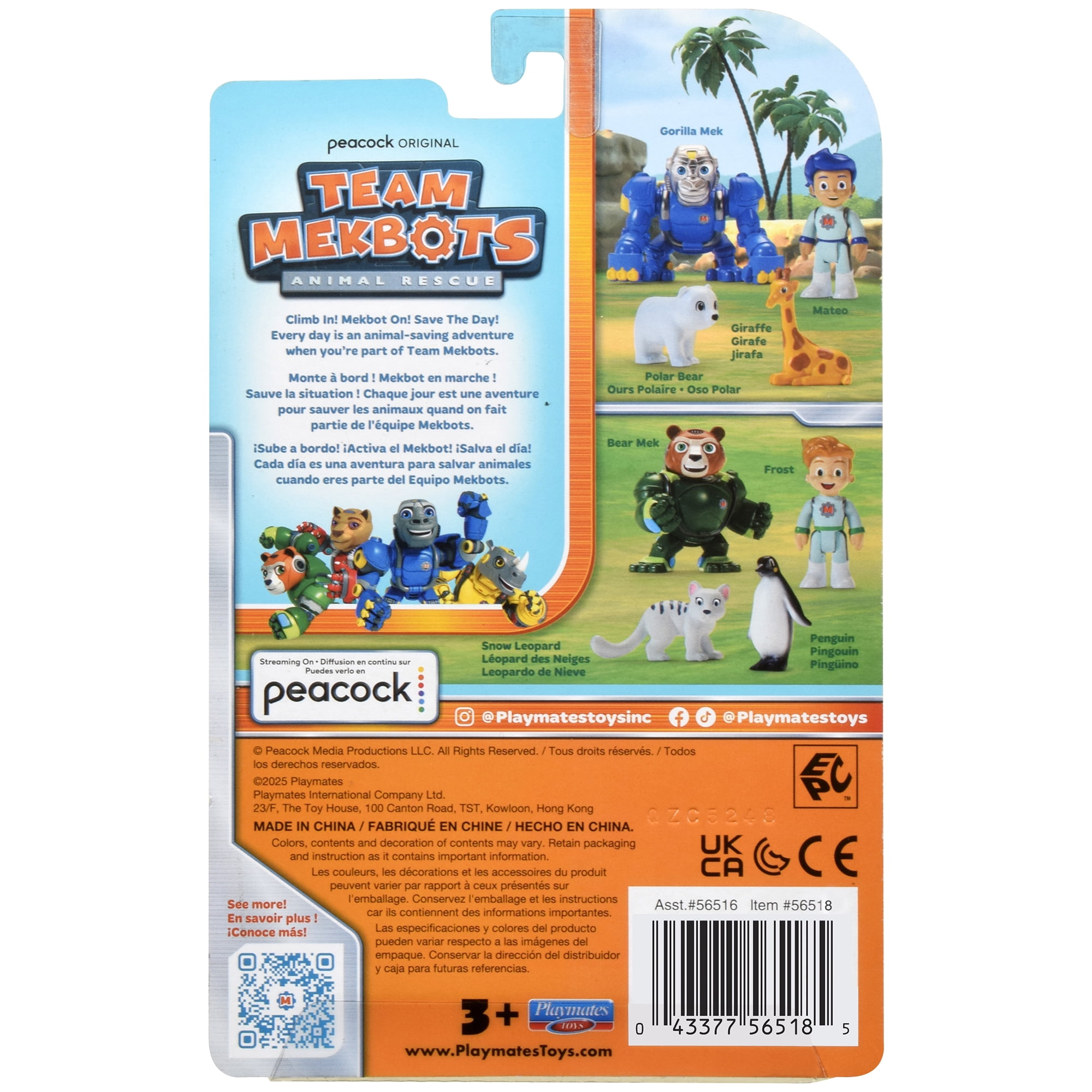 Team Mekbots: Animal Rescue Frost Mini Figure Rescue Set by Playmates Toys