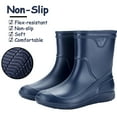 thumbnail image 2 of AUXDIQ Wellington Boots Men Mid-calf Wellies Waterproof Rain Boots Outdoor Garden Shoes, 2 of 6