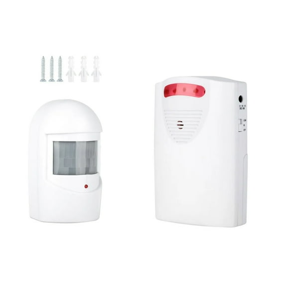 Instant Intruder Alert! Infrared Motion Sensor Alarm for Garages, Warehouses & Stores Protect Space with Ease