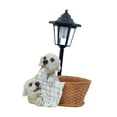 thumbnail image 2 of Lámpara solar para exteriores, diseño de perro de granja, farol, estatua decorativa de resina, decoración de jardín para regalo, patio, césped, porche, 2 of 8