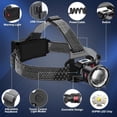 thumbnail image 5 of LED Headlamp USB Rechargeable, Head Lamp XHP70 Super Bright 90000 High Lumen with 5 Modes, Batteries Included, Zoomable, Waterproof Headlight for Camping Hunting Running Fishing Biking, 5 of 14