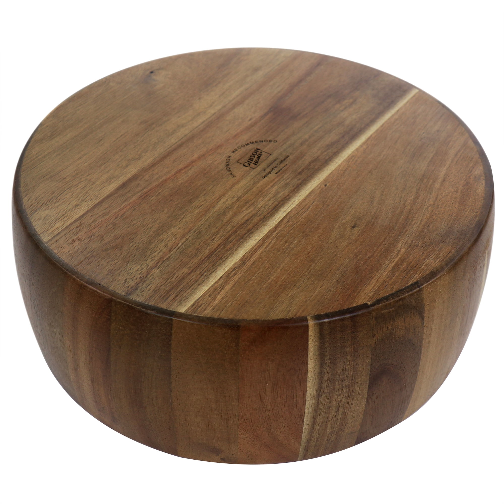 Gibson Elite 78975.03 Acacia Wood Salad Bowl & Spoon Set, Brown - 3 Piece