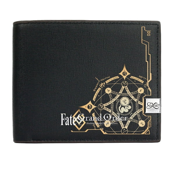 Billetera Fates Grands Orders con personajes de anime de pared delgada y plegable