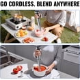 thumbnail image 5 of Cordless Immersion Blender with Rcharable Battery, Portable Hand Blenders with Adjustable Speed, Hand Held Stick Mixer for Effortless Blending Shakes, Smoothies, Soups, Puree or Baby Food, 5 of 5