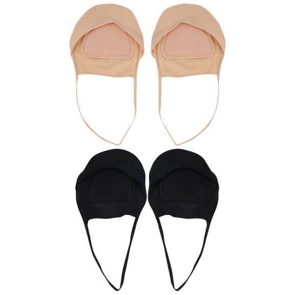 Amosfun 2Pairs Womens Half Socks with Sling Foot Cushions Breathable Socks for High Heel Use