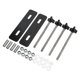 thumbnail image 4 of Kit de pasadores de montaje para tablas de tracción de acero M10x180 3,15-Juego de soportes de montaje con espaciado de orificios de 5,51 pulgadas para SUV, color negro, 4 of 14