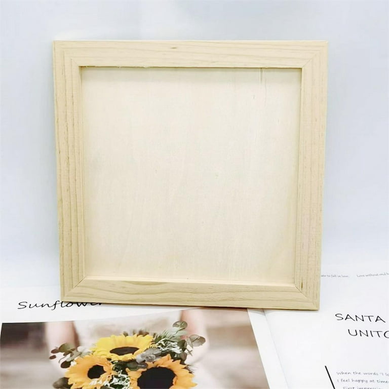 Pack of 12 Wooden Picture Frames Unfinished Wood Photos Frames 5x7 for  Crafts