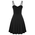 thumbnail image 4 of Grace Karin Women's Casual Spaghetti Strap Dress V Neck Sleeveless Elegant Dress Midi Dress, 4 of 7