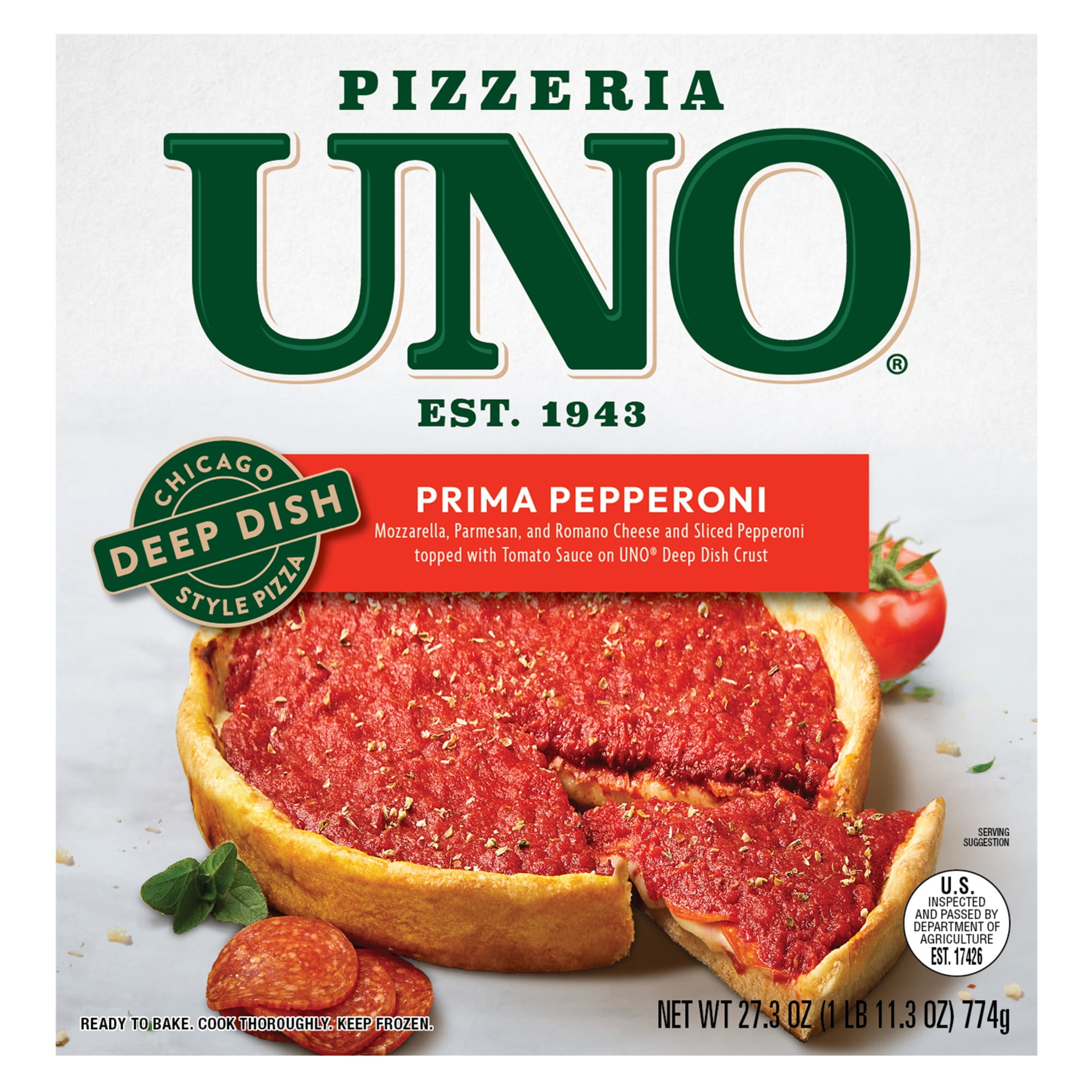 Pizzeria Uno 9 Inch Chicago Style Deep Dish Classic Sausage