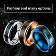 thumbnail image 2 of Maoww Temperature Ring Steel Emotion Mood Rings Couple Intelligent Sensitive Hand Jewelry, Size 11, Rose Gold, 2 of 8